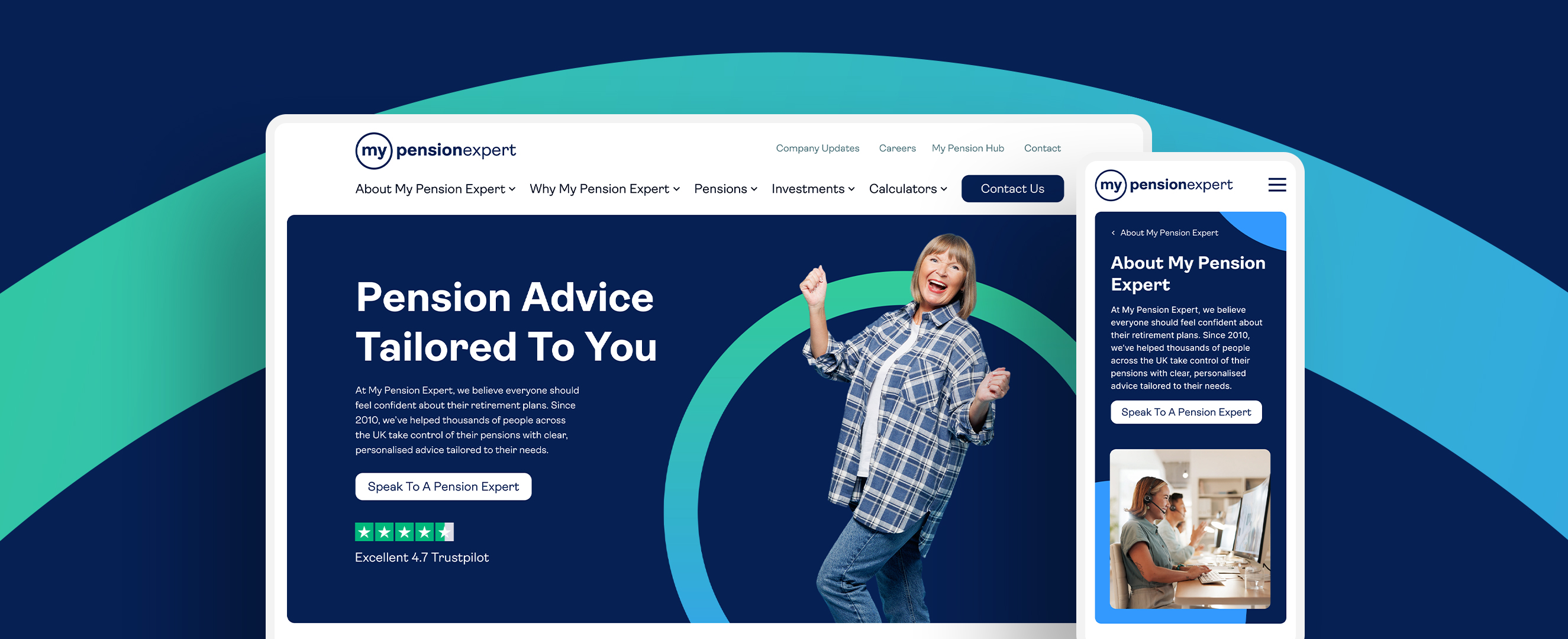 Website Redesign to Drive Pension Enquiries