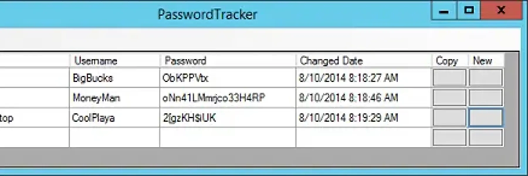 Paste Passwords