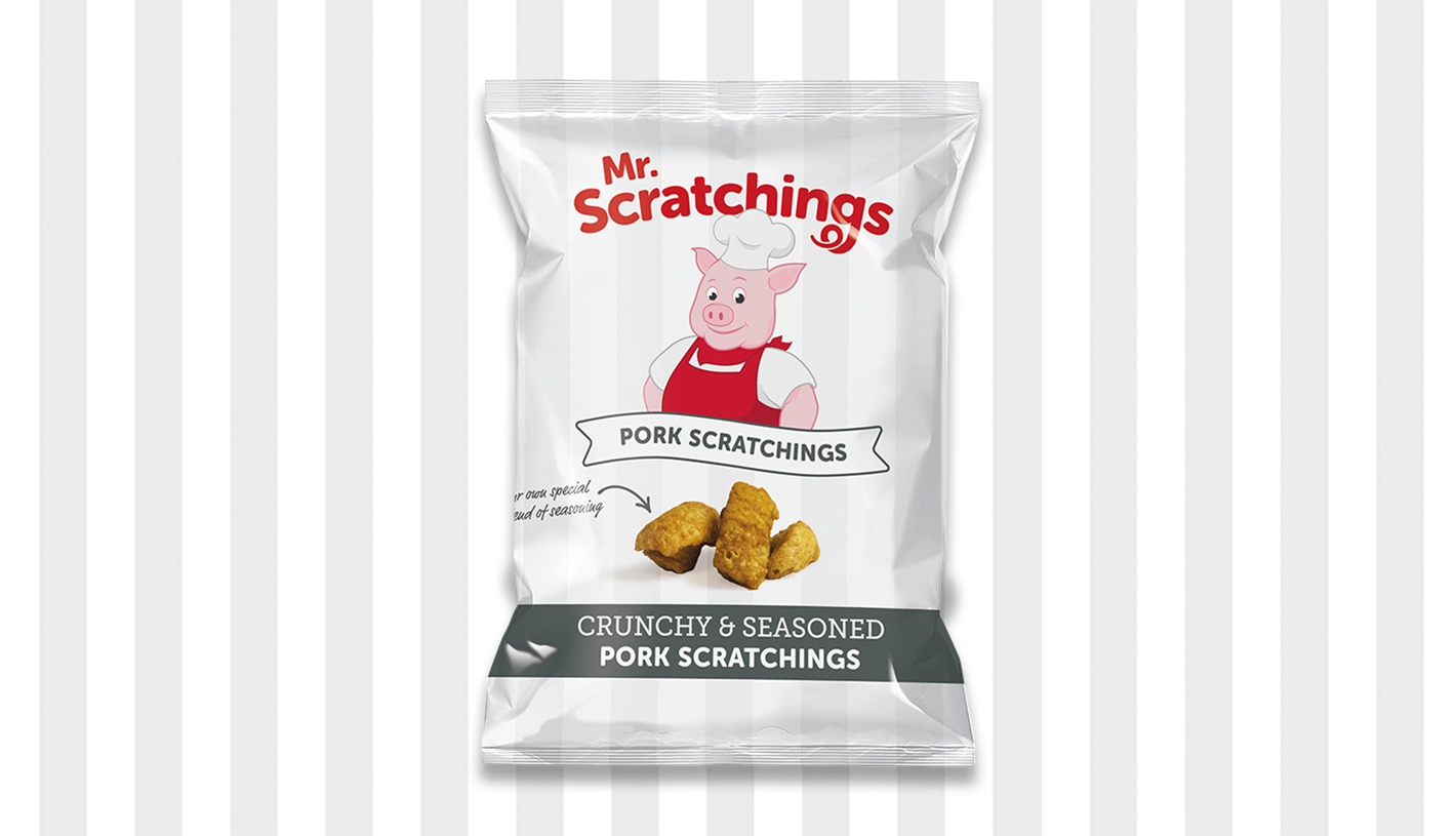 PORK SCRATCHINGS PACKAGING DESIGN