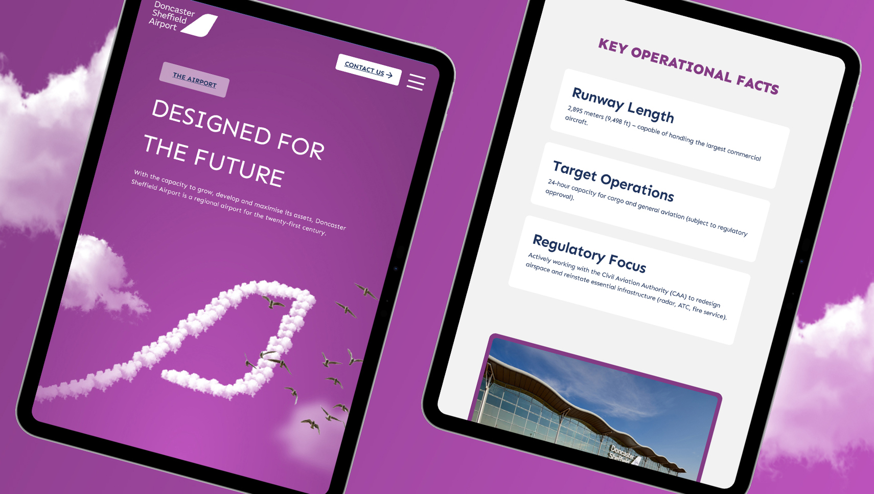Web Design for Doncaster Sheffield Airport