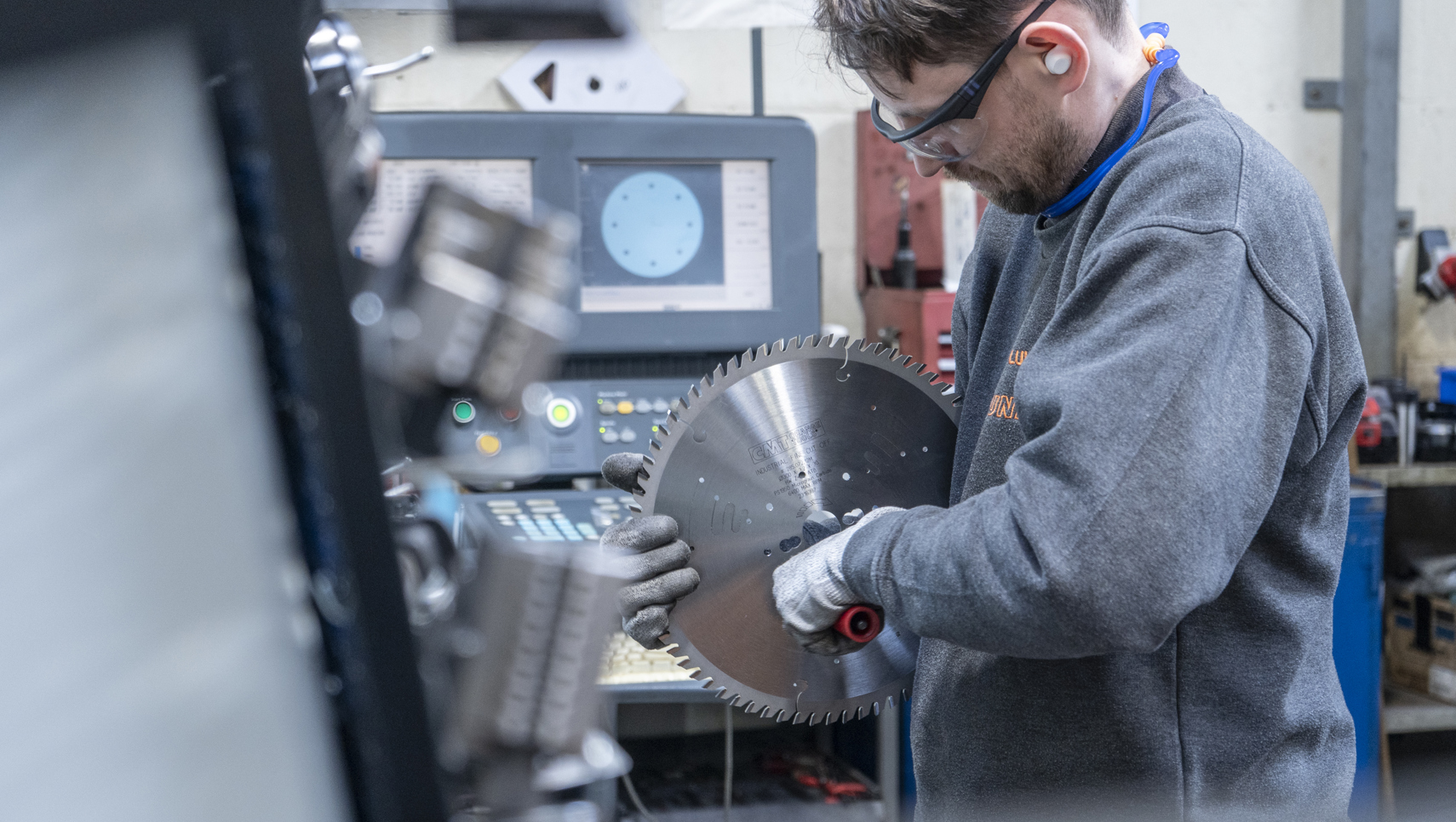 Industrial Photography of Employee and Tools