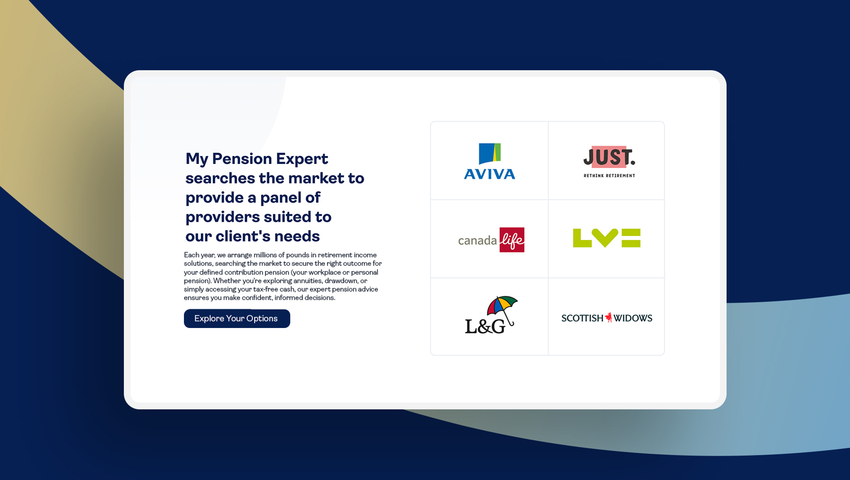 My Pension Expert User Journey