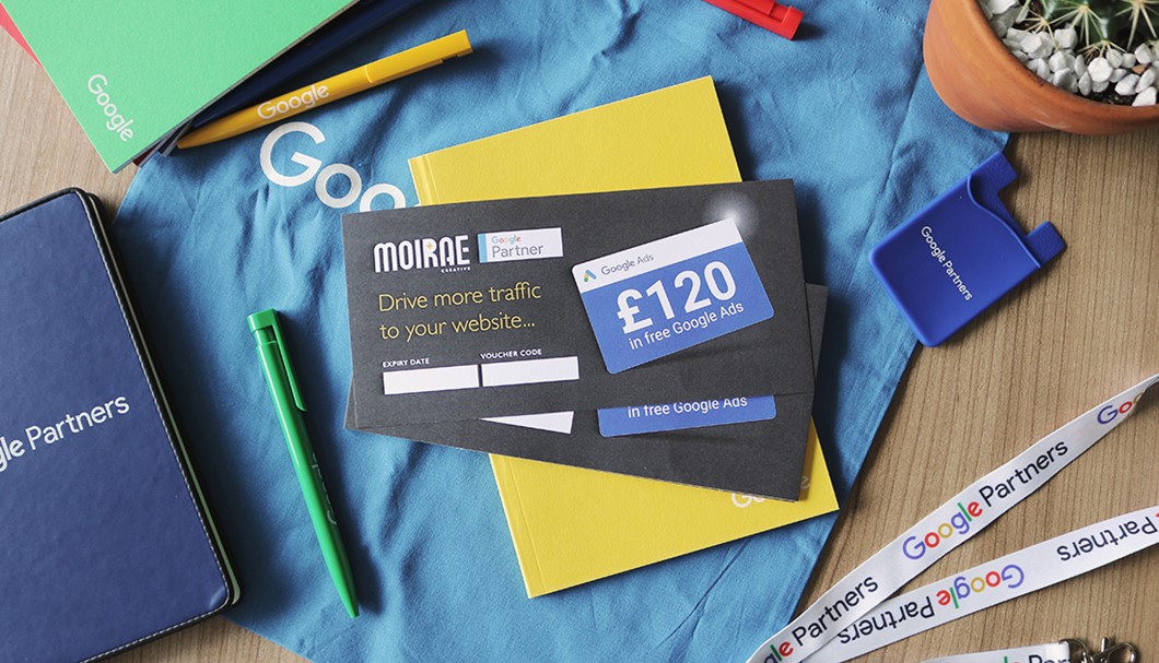 Claim your FREE £120 of Google Ads Vouchers with Moirae Creative