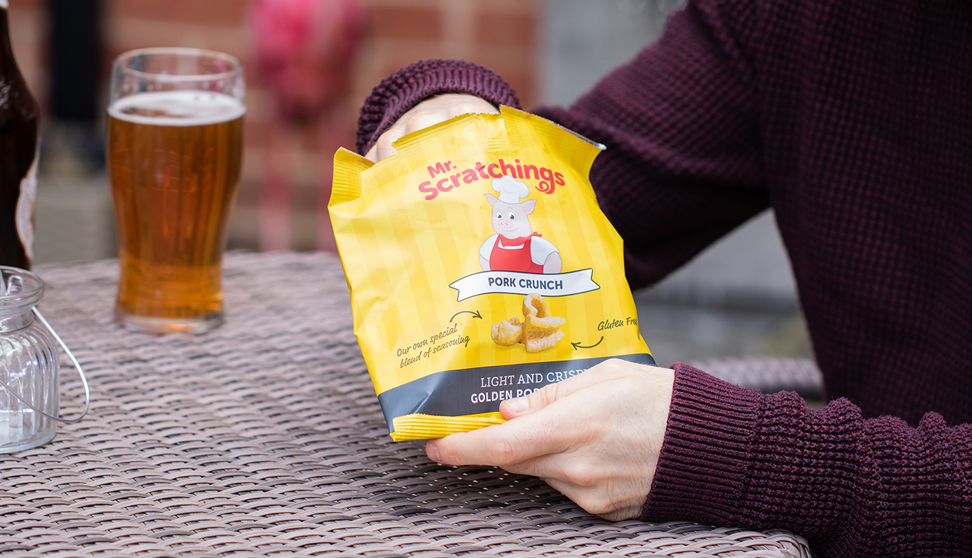 Mr Scratchings Packaging Design