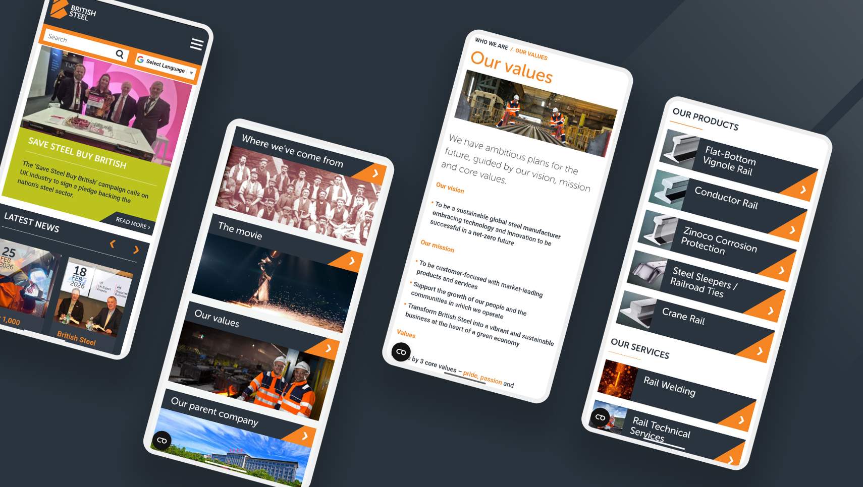 Responsive Website Design for Manufacturing Company