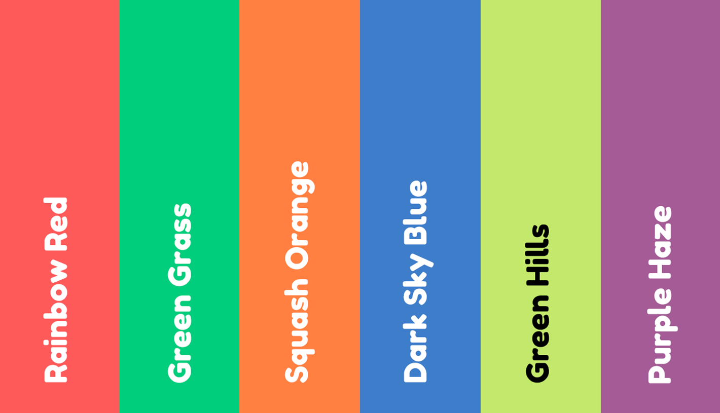 SECONDARY COLOUR PALLETTE