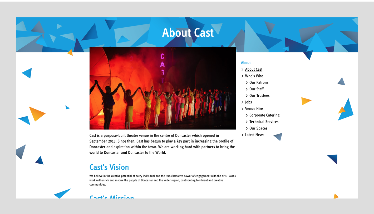 CAST Theatre Web Design & Build