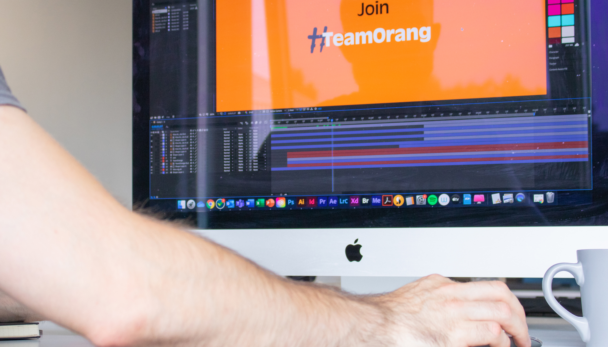 Moirae designer creating motion graphics in Doncaster