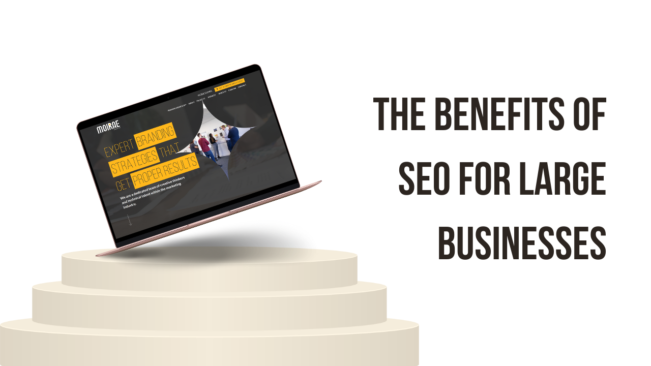 SEO optimised site on laptop