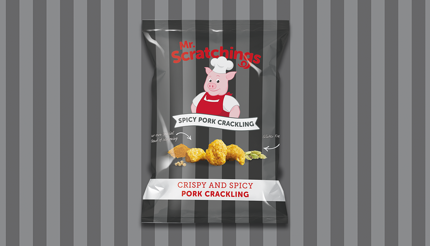 SPICY PORK CRACKLING PACKAGING DESIGN