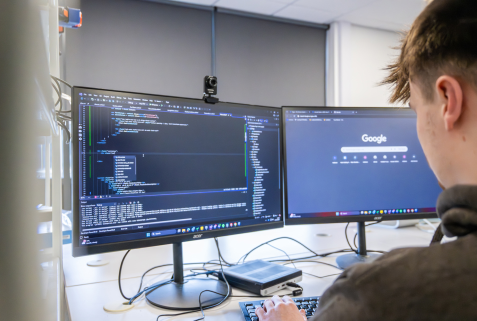 Web Designer coding new website