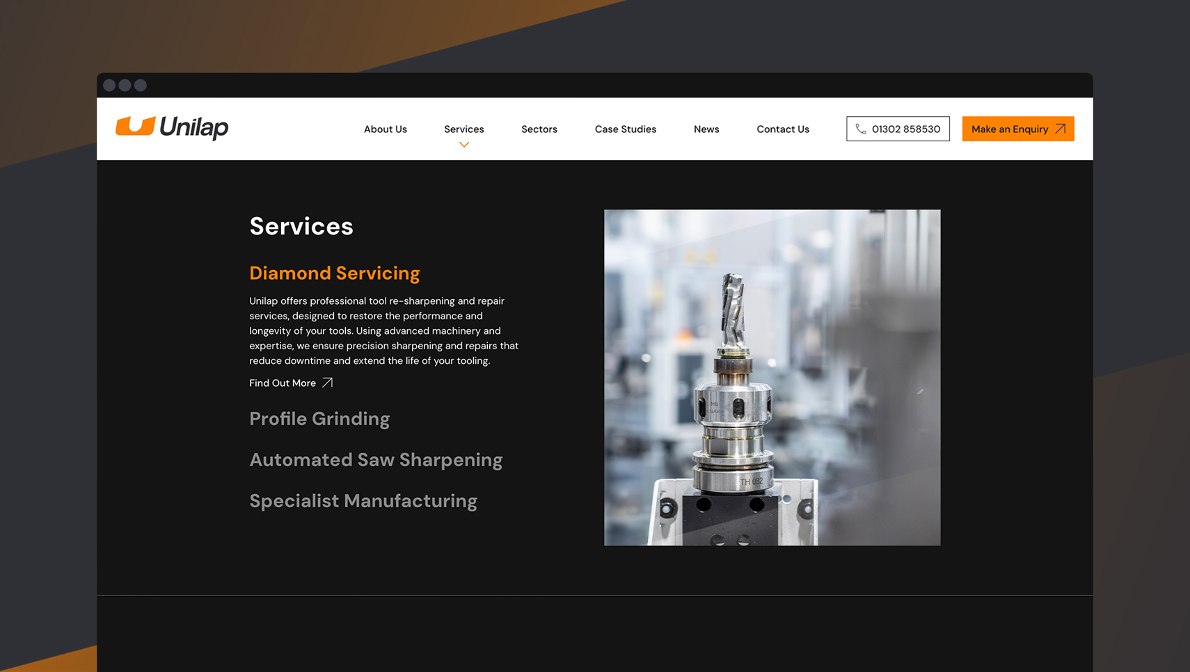 Website Design for Manufacturing Company