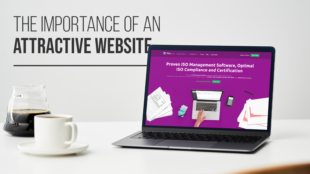 Attractive Website on Laptop