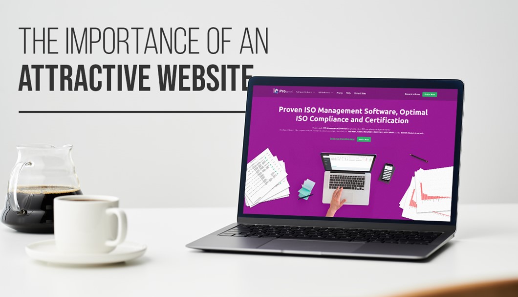 Attractive Website on Laptop