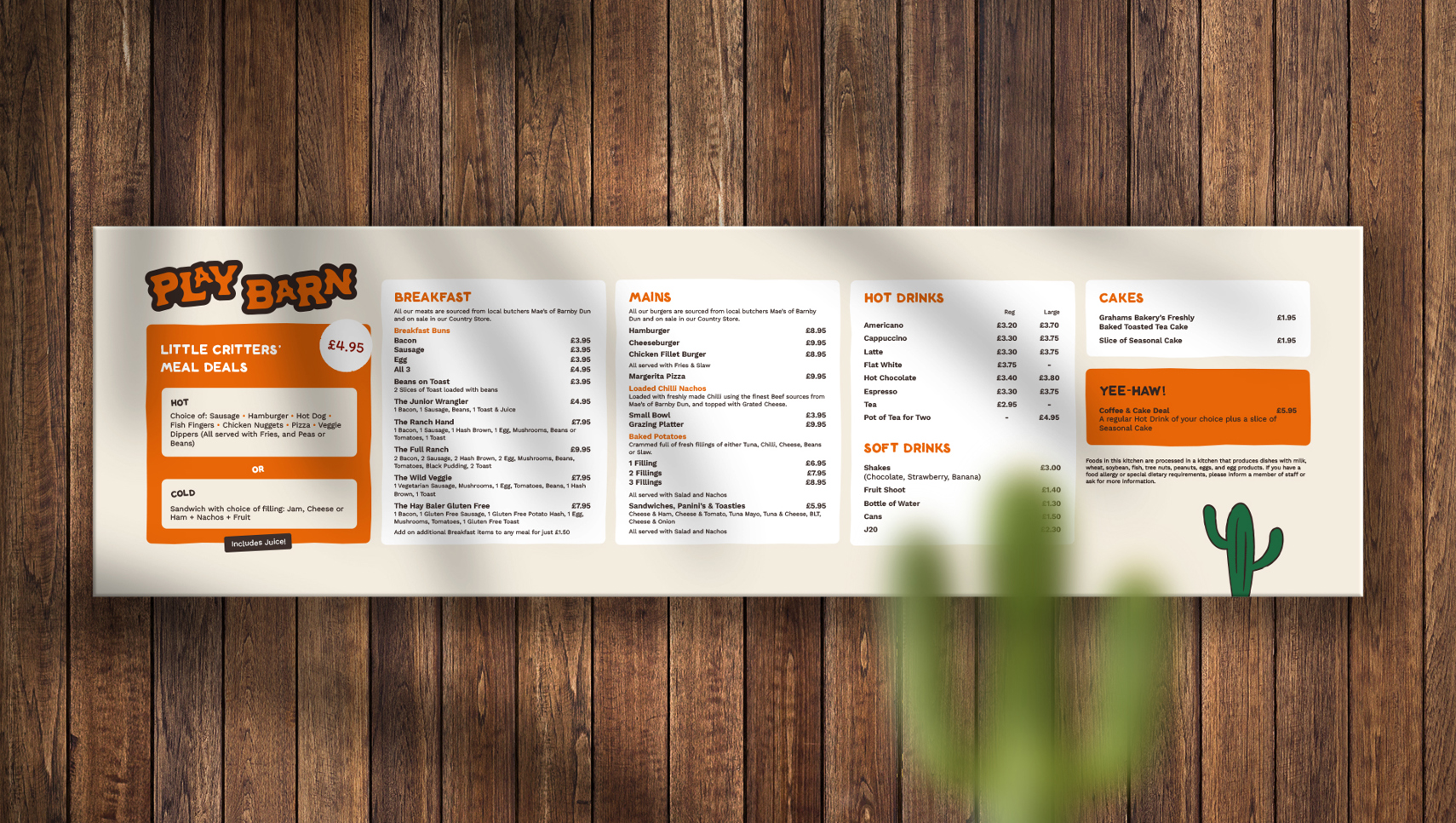 Photography of Food Menu Design