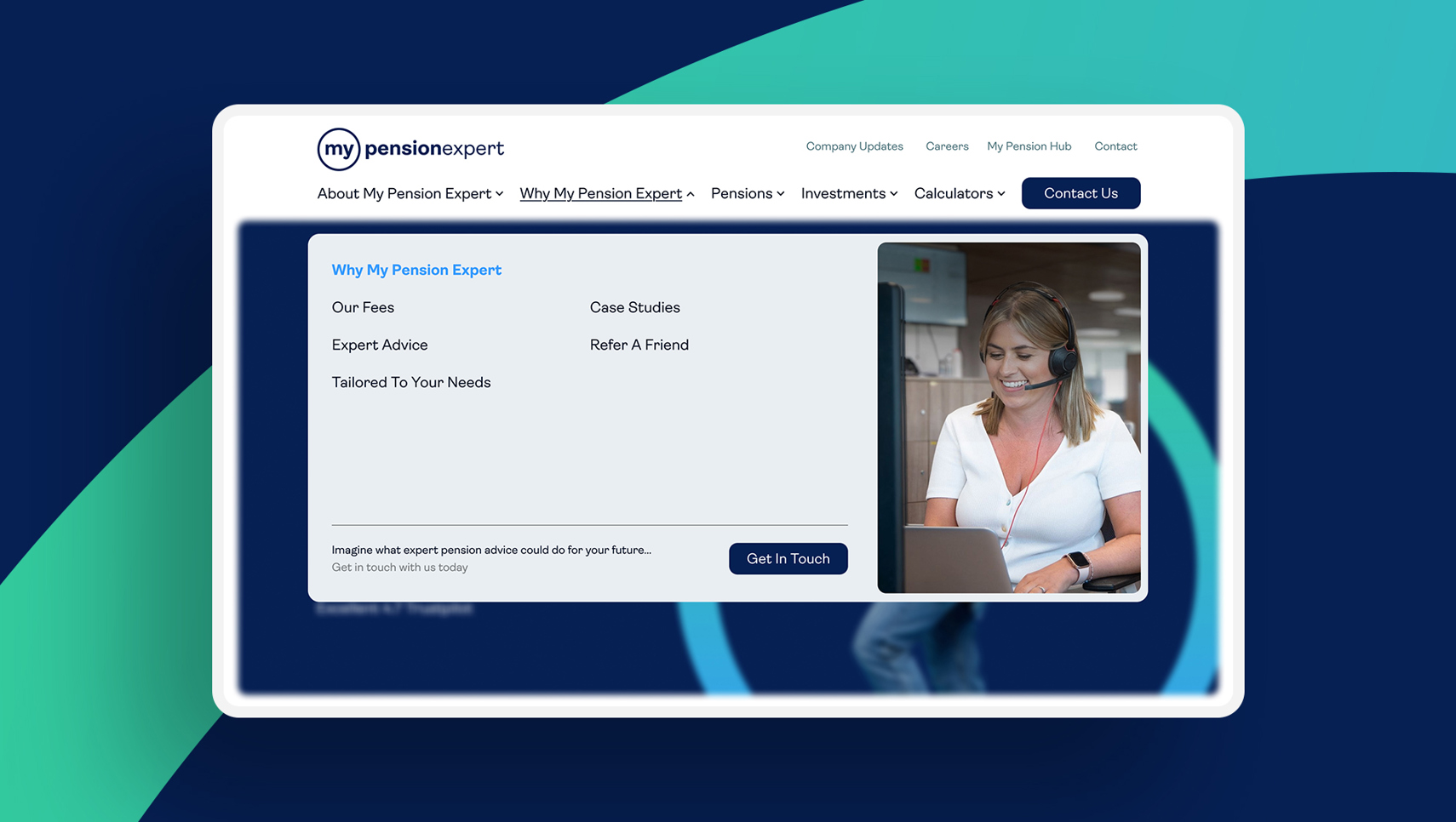My Pension Expert UX UI Design