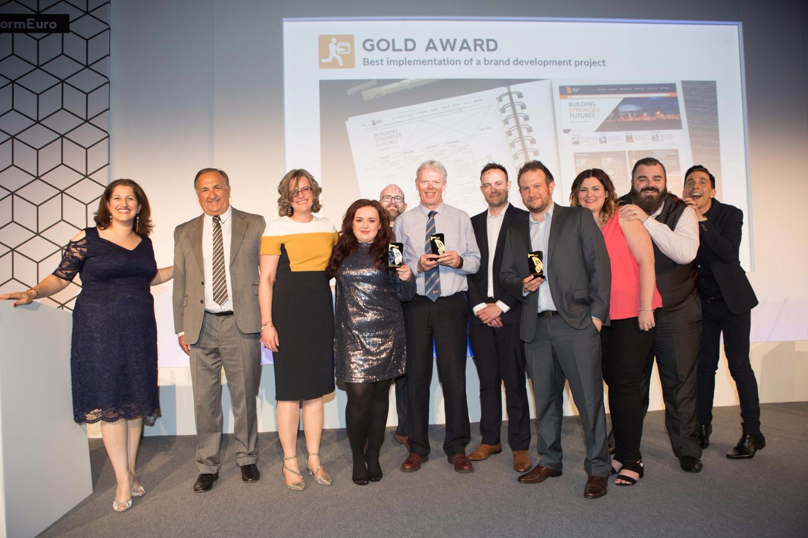 Gold for Best Implementation of a Brand Development Project at the Transform Awards Europe