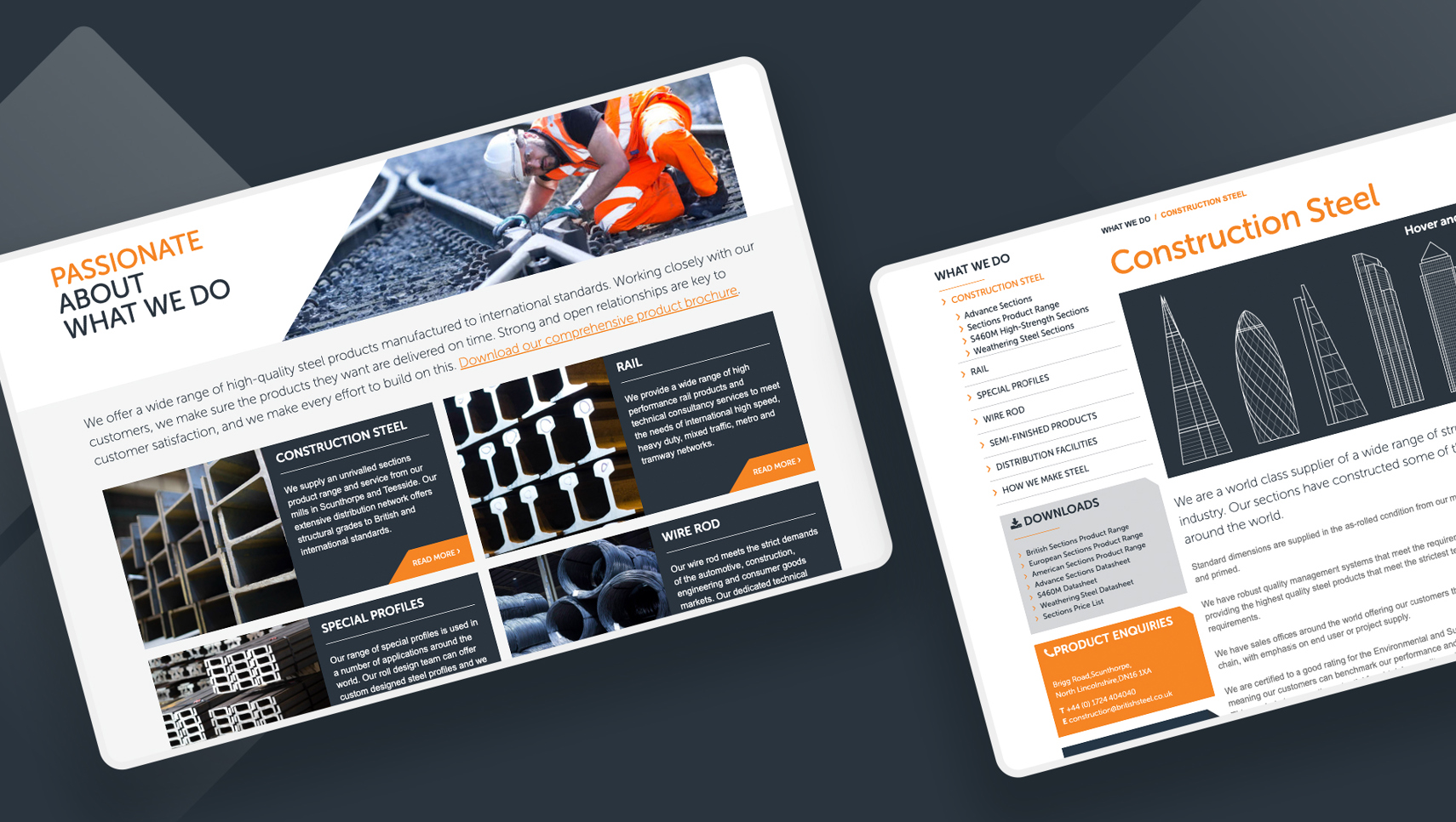 Responsive Web design of Industrial Manufacturing Company