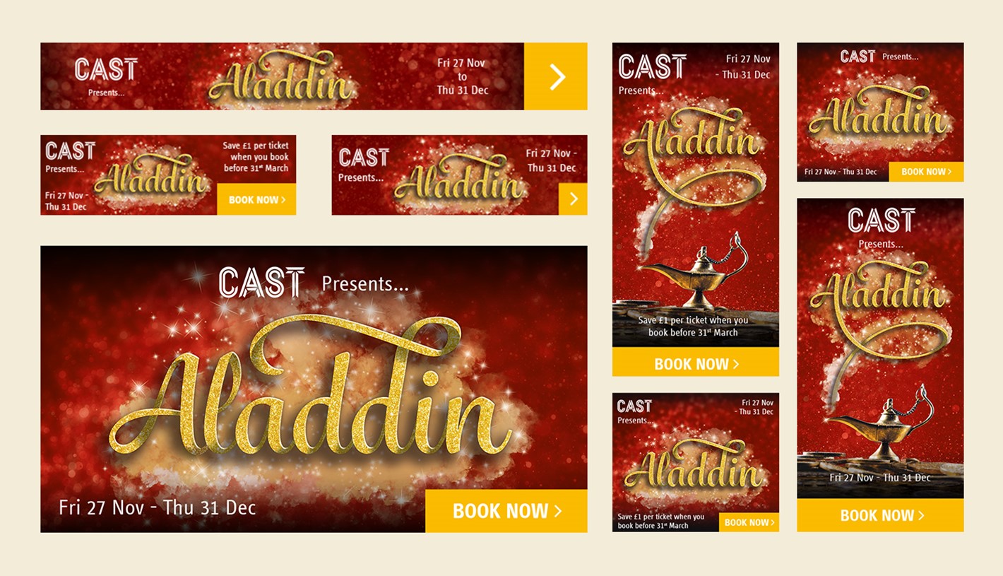 Cast Aladdin Display Ads