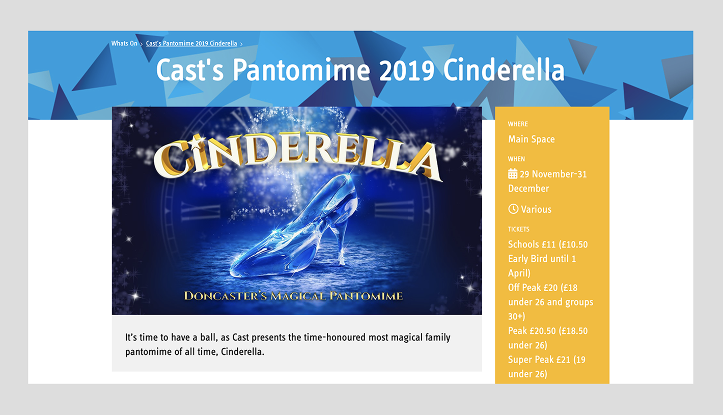 CAST Theatre Web Design & Build