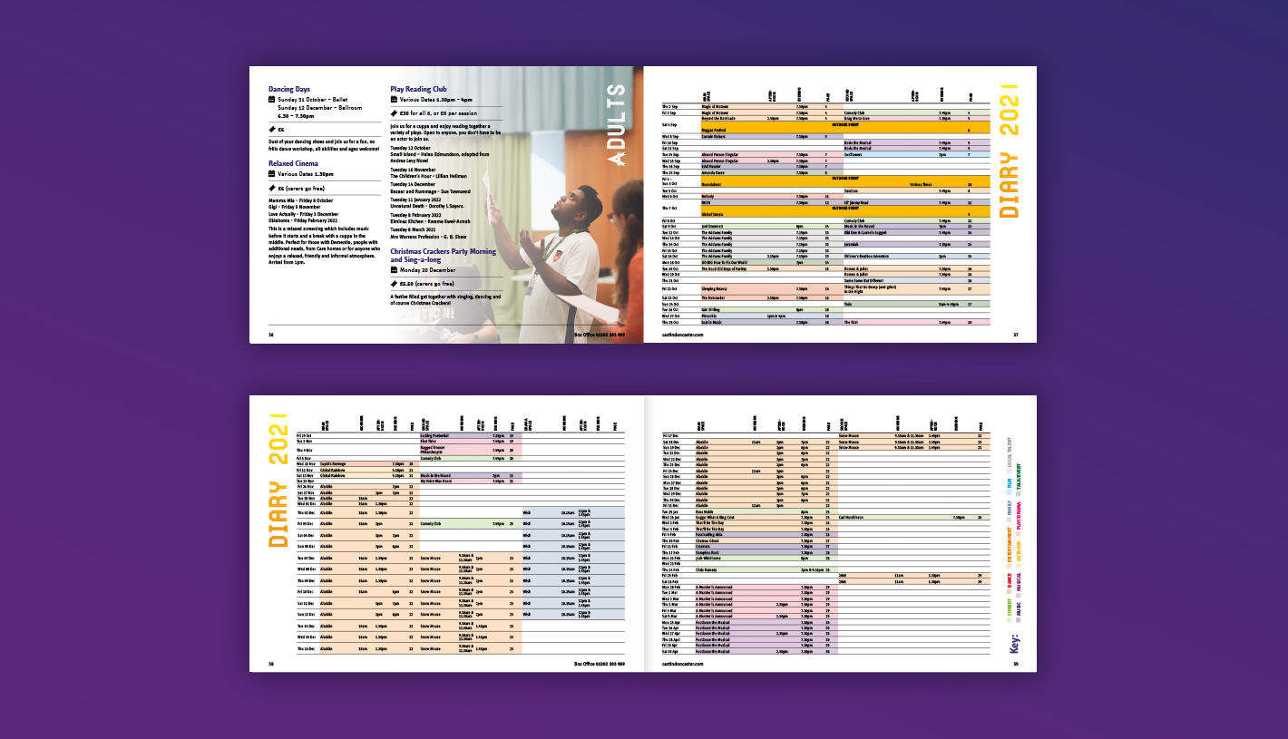 Cast Brochure Diary Pages