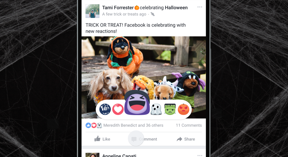 Facebook Halloween Reactions