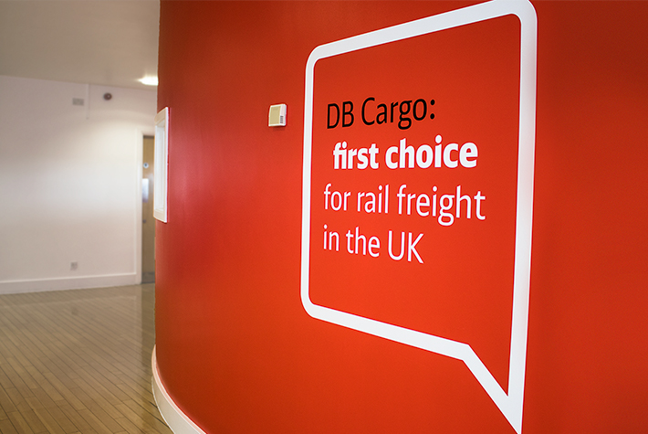 DB Cargo internal communications material