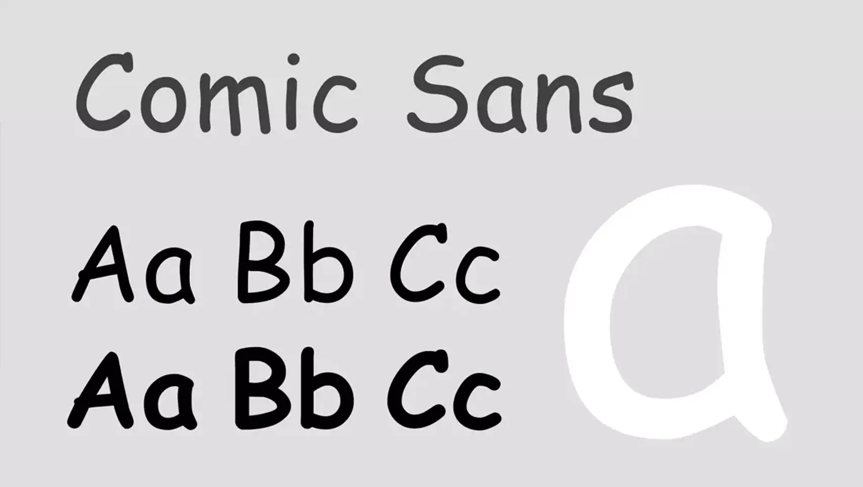 comic sans typeface
