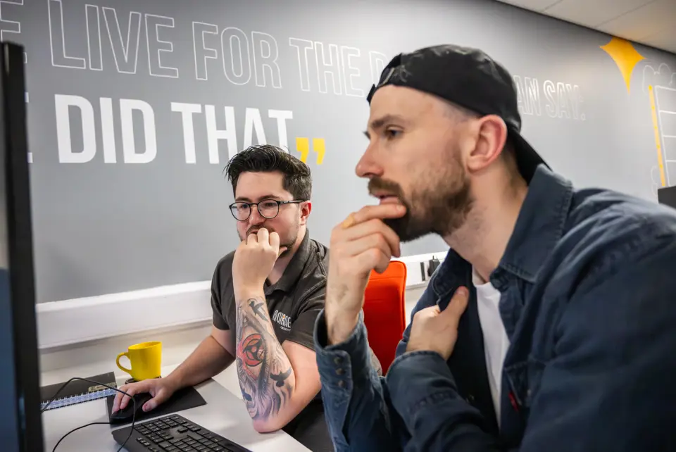 Branding specialists brainstorming