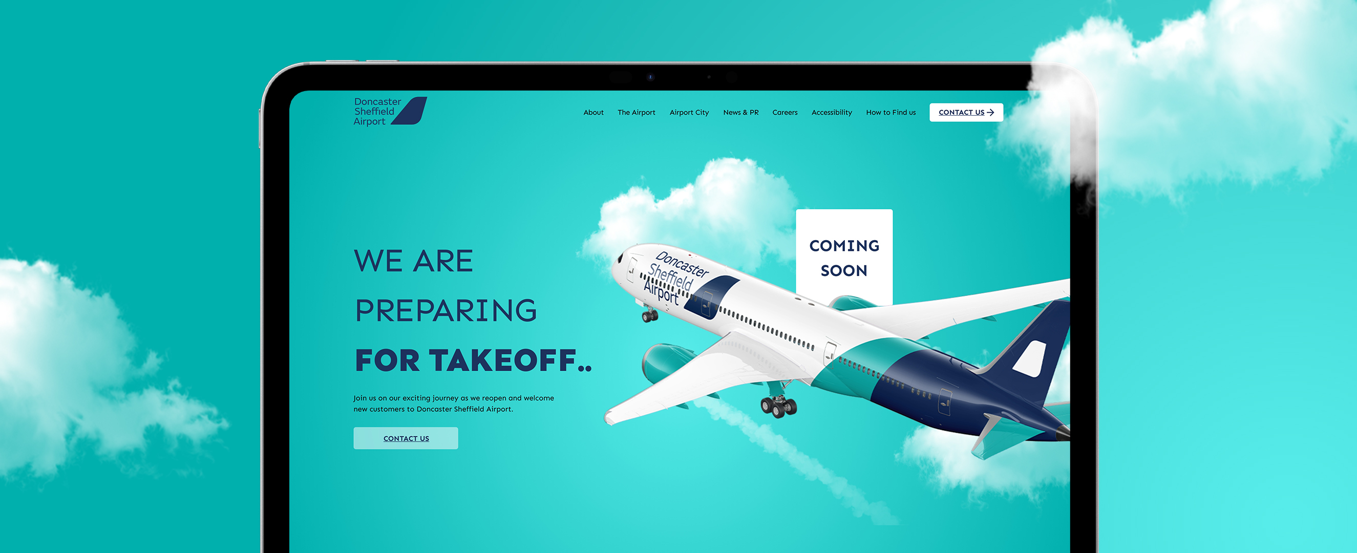 Website Design the Relaunch of a Local Airport