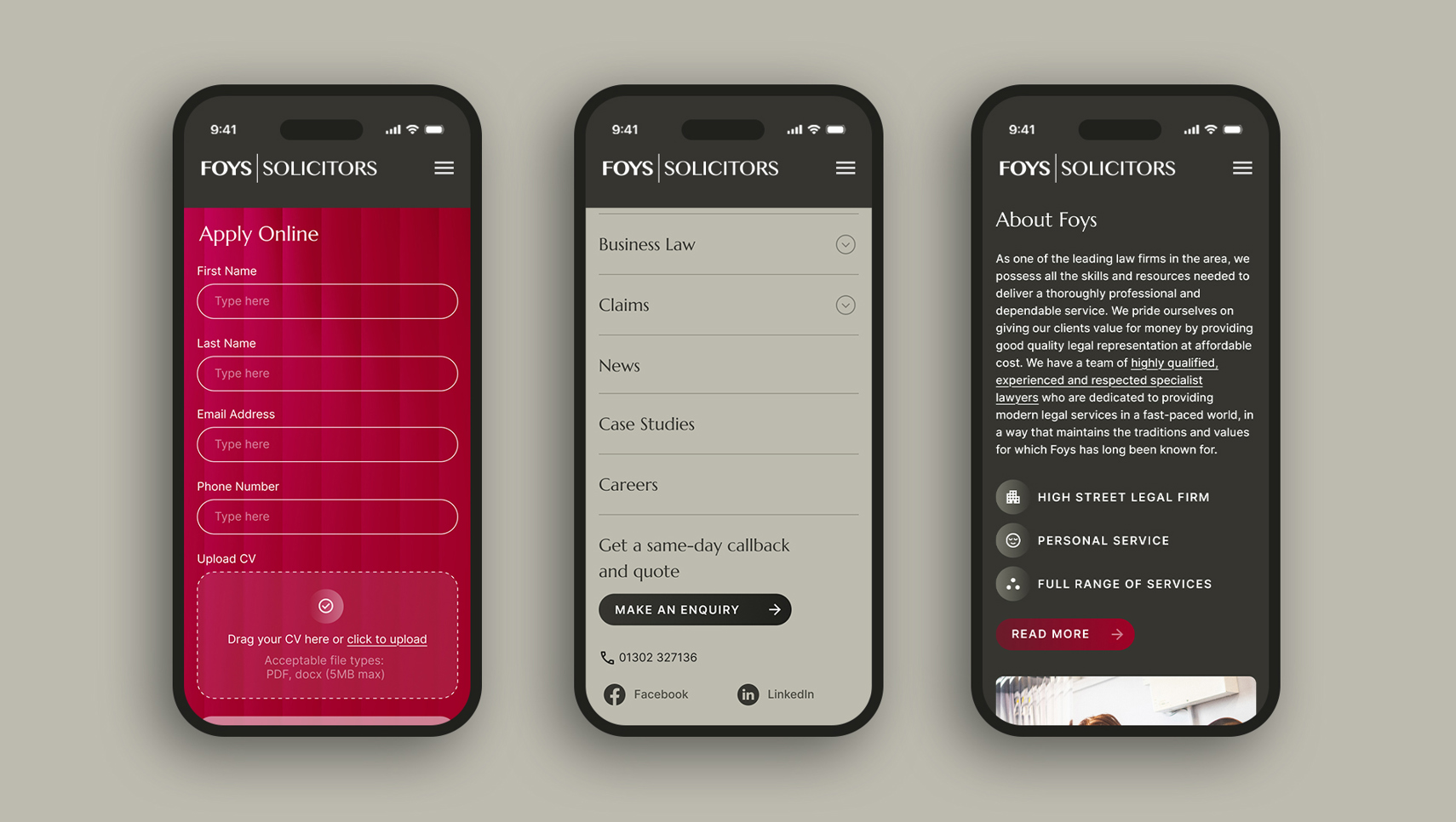 Mobile responsive website design